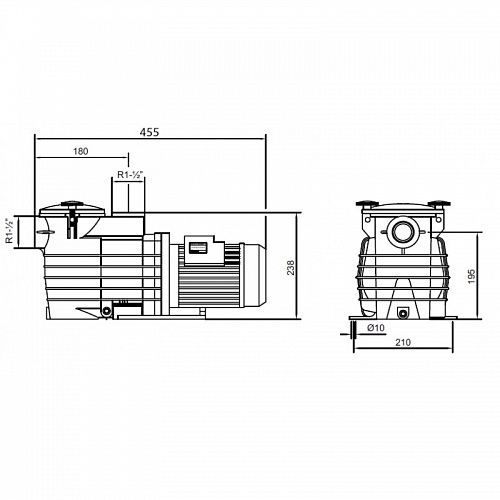 картинка Насос Kripsol Ondina ОK-71, с префильтром, 11,9 м3/ч, 0.75 кВт, 220В