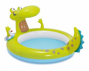 картинка Детский надувной бассейн INTEX &quot;Крокодил&quot; 198х160х91 см, 57431NP